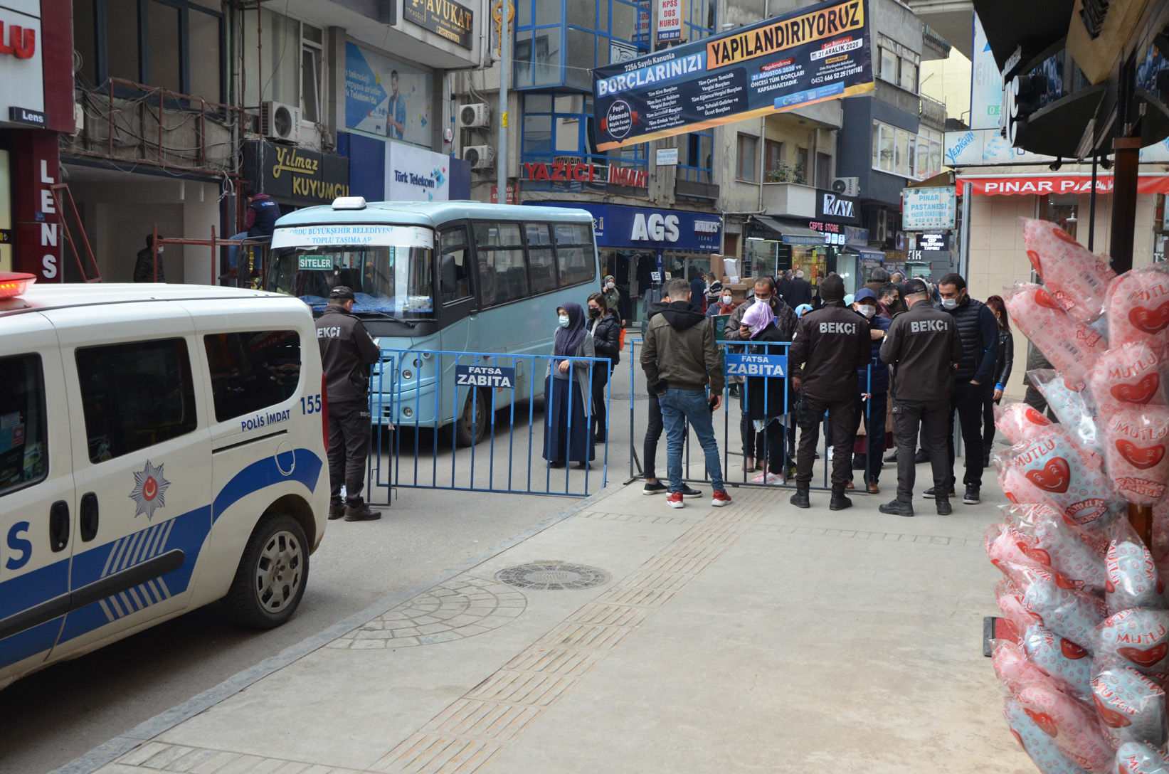 FATSA’DA İŞLEK CADDELERDE HES KODU UYGULAMASI