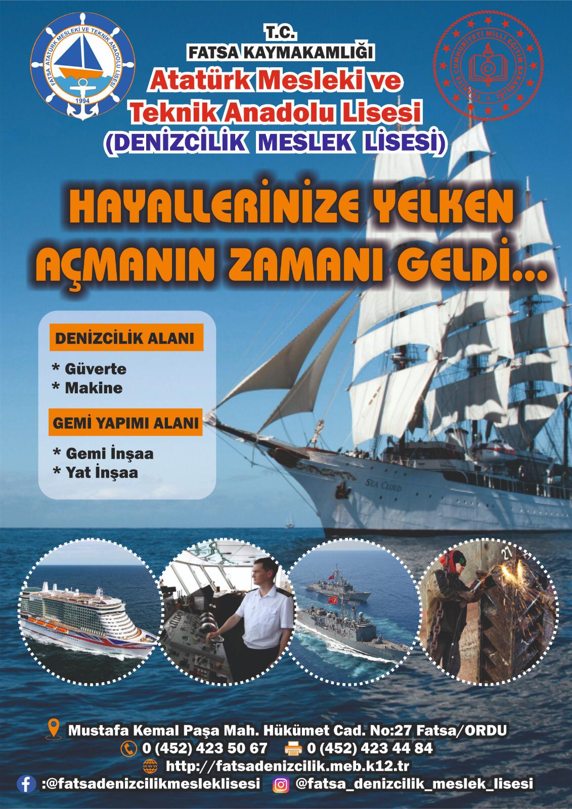 ATATÜRK MTAL (DENİZCİLİK LİSESİ) PROKOL OKULU OLDU