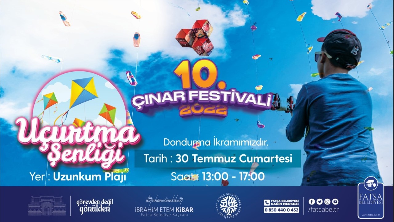 FATSA, “EFSANE ÇINAR FESTİVALİNE” KAVUŞUYOR.