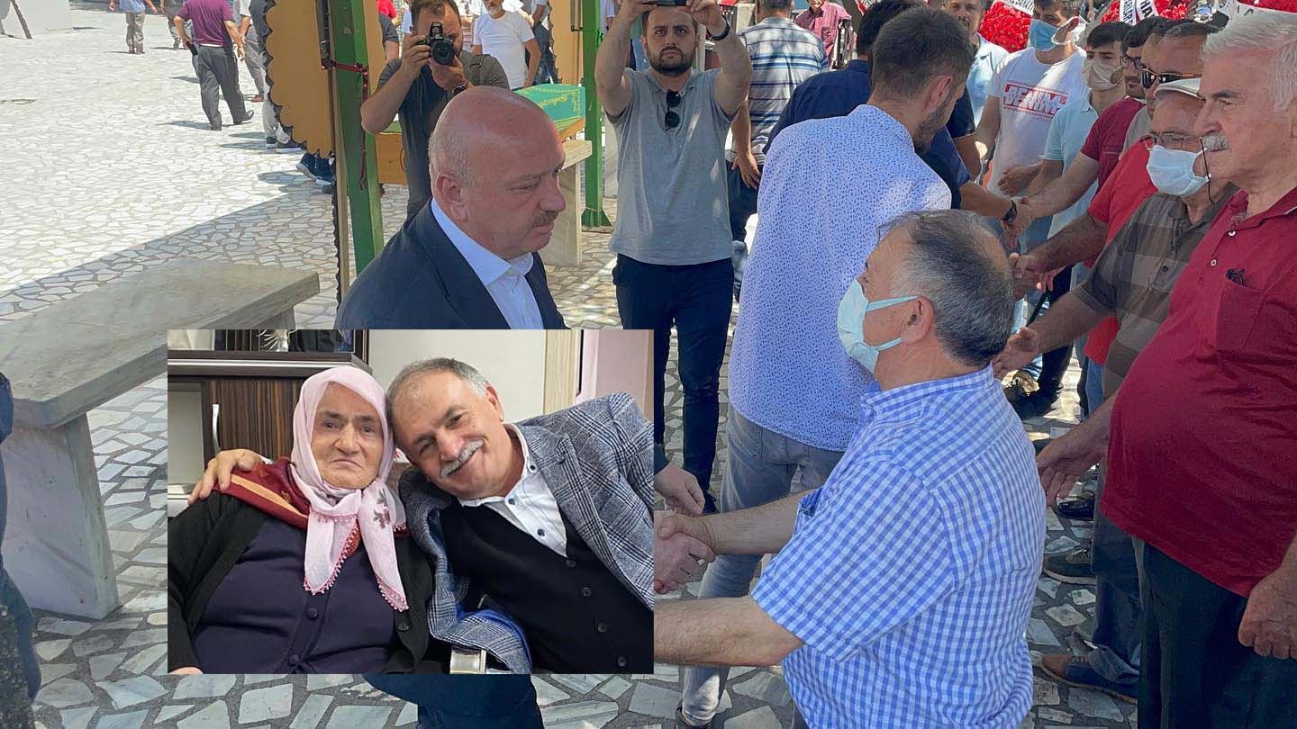 Başkan Ayhan Baş’ın acı günü, Hüsne Baş son yolculuğuna uğurlandı