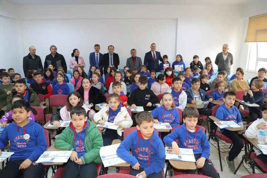 FATSA BELEDİYESİ’NDEN ÖĞRENCİLERE “SIFIR ATIK” VE “İKLİM DEĞİŞİKLİĞİ” EĞİTİMİ “PAROLA; SIFIR ATIK VE ÇEVRECİ YAKLAŞIM”